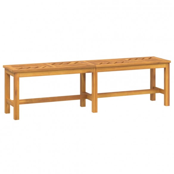 Banc de jardin 150 cm bois massif d'acacia