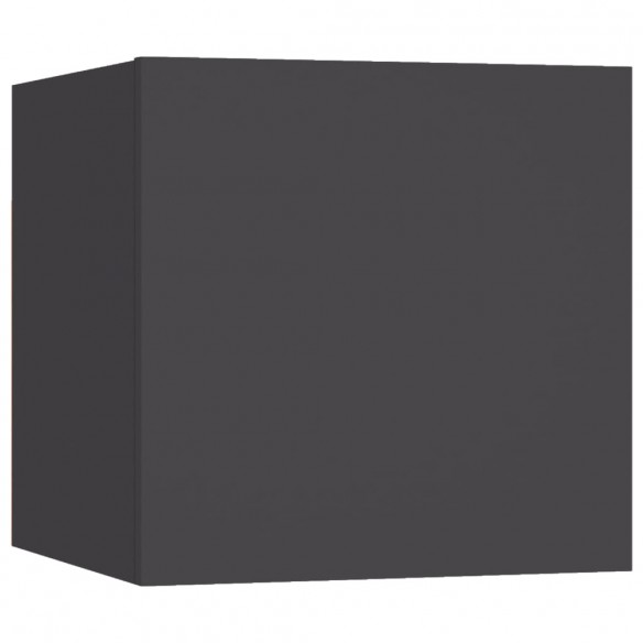 Meubles TV muraux 4 pcs Gris 30,5x30x30 cm