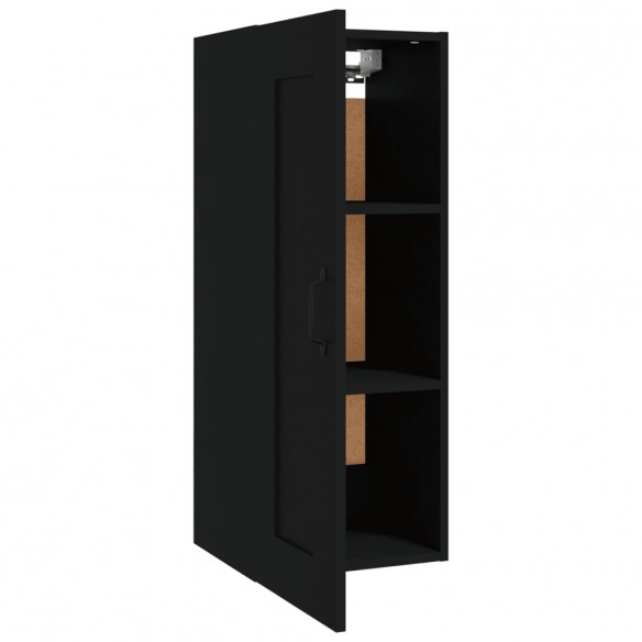 Armoire suspendue Noir 35x34x90 cm Bois d'ingénierie