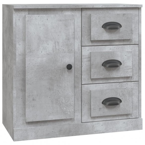 Buffet gris béton 70x35,5x67,5 cm bois d'ingénierie