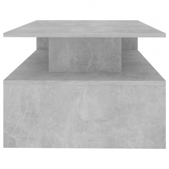 Table basse Gris béton 90x60x42,5 cm Aggloméré