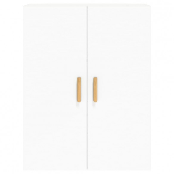 Armoires murales 2 pcs blanc bois d'ingénierie