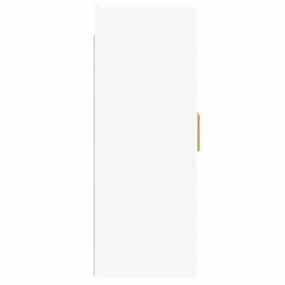 Armoires murales 2 pcs blanc bois d'ingénierie