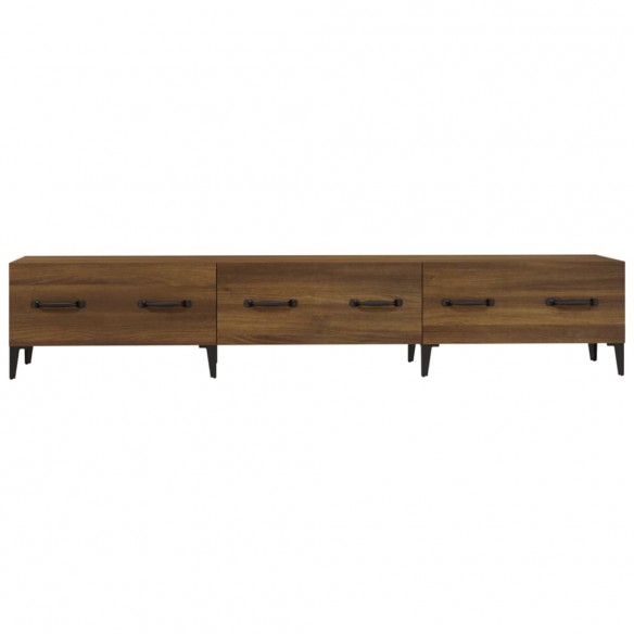 Meuble TV Chêne marron 150x34,5x30 cm Bois d'ingénierie