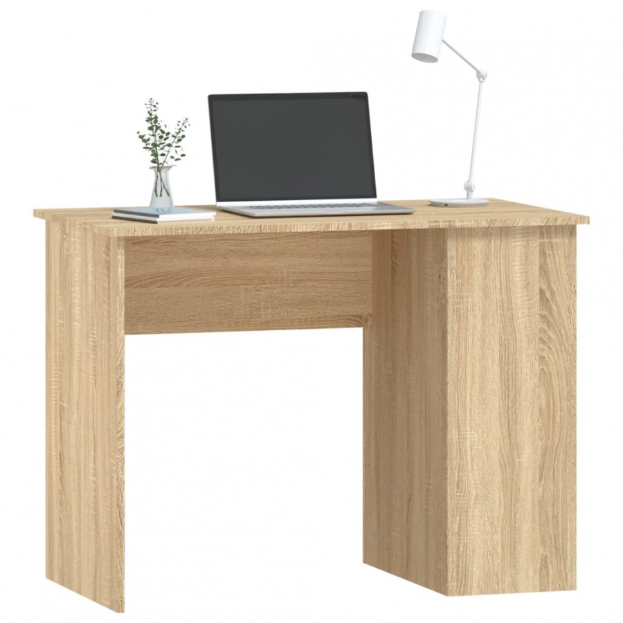 Bureau chêne sonoma 100x55x75 cm bois d'ingénierie