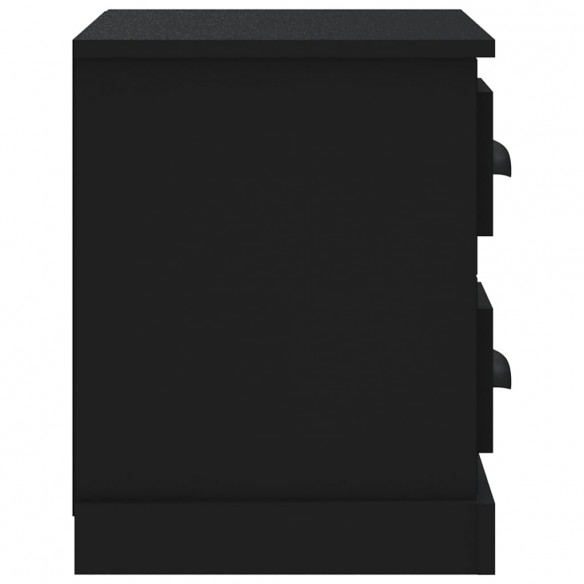 Table de chevet noir 60x35,5x45 cm