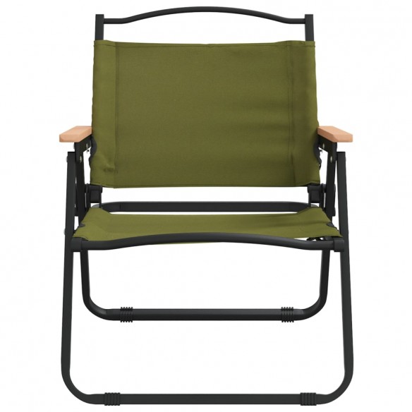 Chaises de camping 2 pcs Vert 54x43x59 cm Tissu Oxford