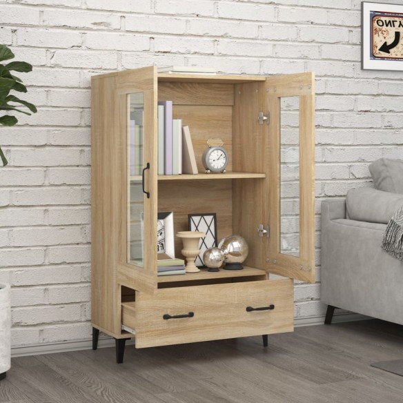 Buffet Chêne sonoma 70x31x115 cm Bois d'ingénierie