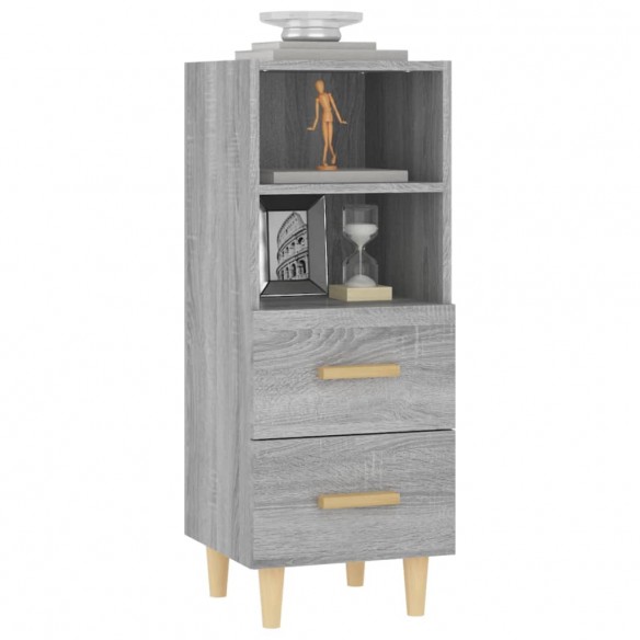 Buffet Sonoma gris 34,5x34x90 cm Bois d'ingénierie