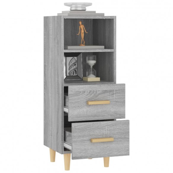 Buffet Sonoma gris 34,5x34x90 cm Bois d'ingénierie