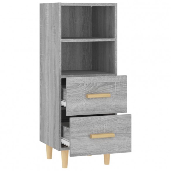 Buffet Sonoma gris 34,5x34x90 cm Bois d'ingénierie