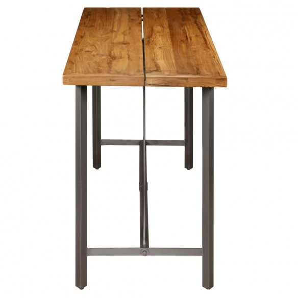 Table de bar Teck recyclé massif 150 x 70 x 106 cm