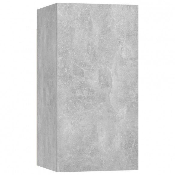 Ensemble de meubles TV 8 pcs Gris béton Aggloméré