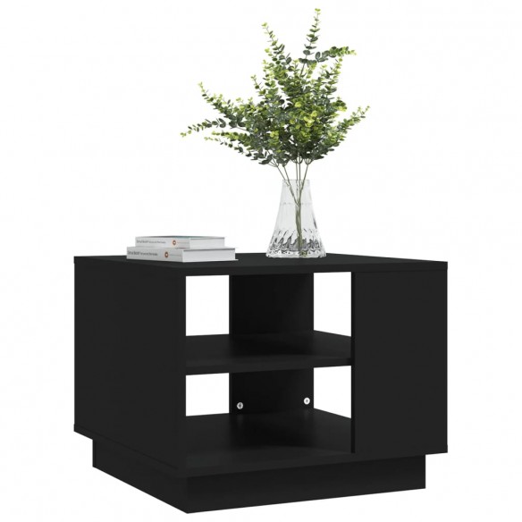 Table basse Noir 55x55x43 cm Aggloméré