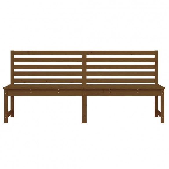 Banc de jardin marron miel 201,5 cm bois de pin massif