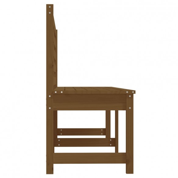 Banc de jardin marron miel 201,5 cm bois de pin massif