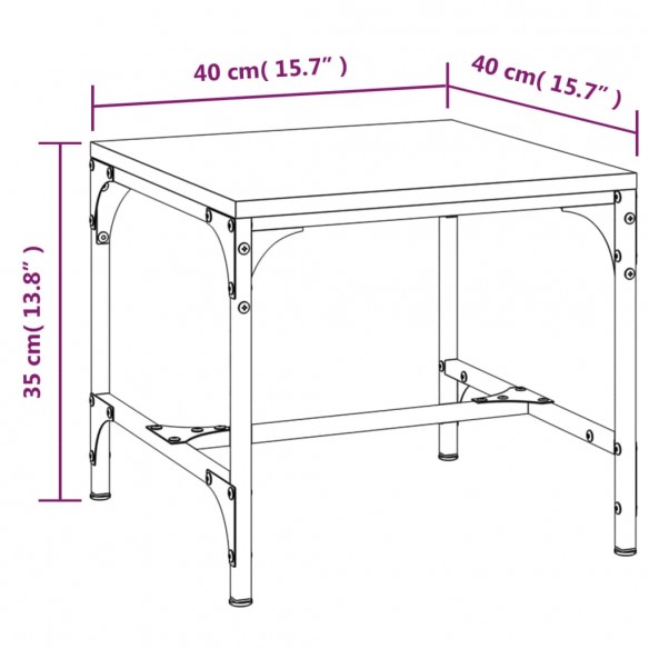 Table d'appoint Chêne sonoma 40x40x35 cm Bois d'ingénierie