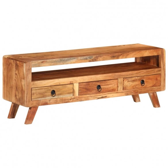 Meuble TV 110x30x40 cm Bois d'acacia massif