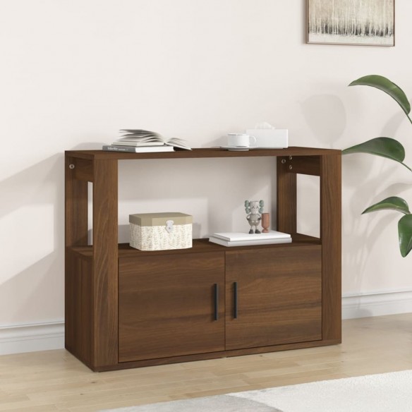 Buffet Chêne marron 80x30x60 cm Bois d'ingénierie