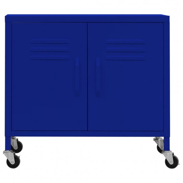 Armoire de rangement Bleu marine 60x35x56 cm Acier