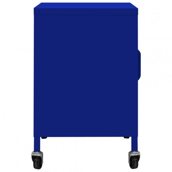 Armoire de rangement Bleu marine 60x35x56 cm Acier