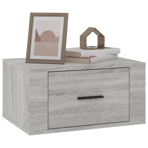 Tables de chevet murales 2 pcs Sonoma gris 50x36x25 cm