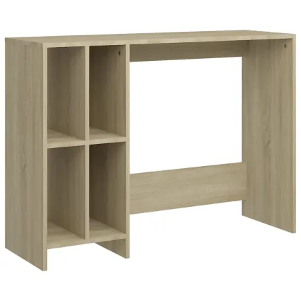 Bureau d'ordinateur portable Chêne 102,5x35x75 cm Aggloméré 2