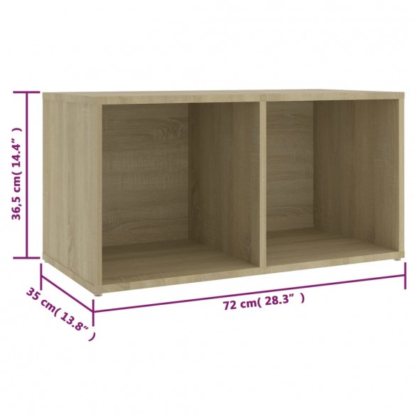 Meubles TV 2 pcs Chêne sonoma 72x35x36,5 cm Aggloméré