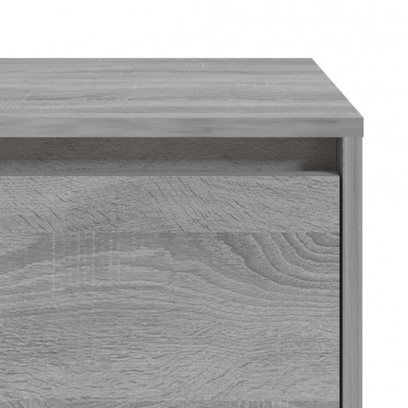 Table de chevet Sonoma gris 45x34x44,5 cm Aggloméré