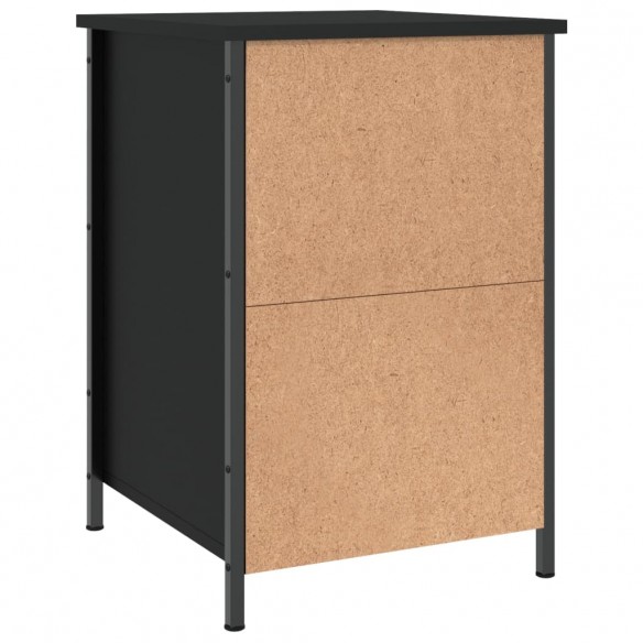 Table de chevet noir 40x42x60 cm bois d’ingénierie