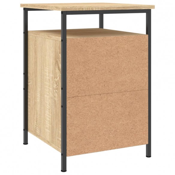 Table de chevet chêne sonoma 40x42x60 cm bois d'ingénierie