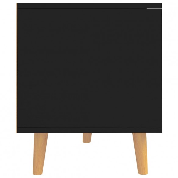 Meuble TV noir 90x40x48,5 cm bois d'ingénierie