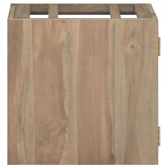 Armoire murale de salle de bain 46x25,5x40 cm Bois teck massif