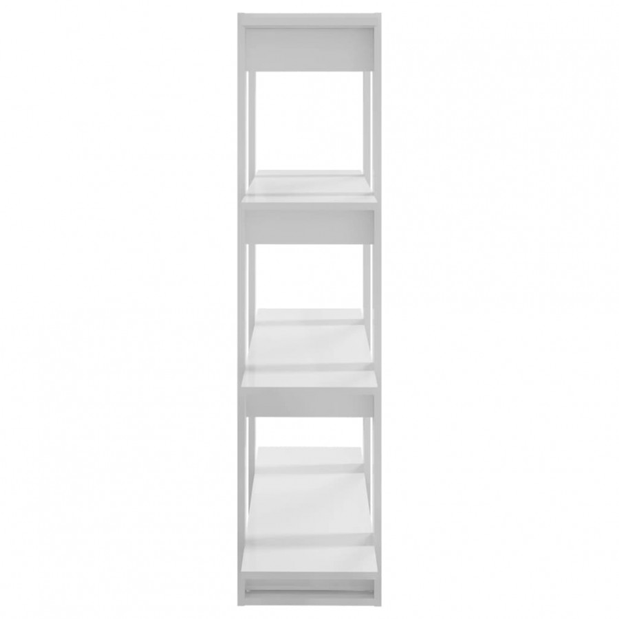 Bibliothèque/Séparateur de pièce Blanc brillant 100x30x123,5 cm Bibliothèque/Séparateur de pièce Blanc brillant 100x30x123,5 cm