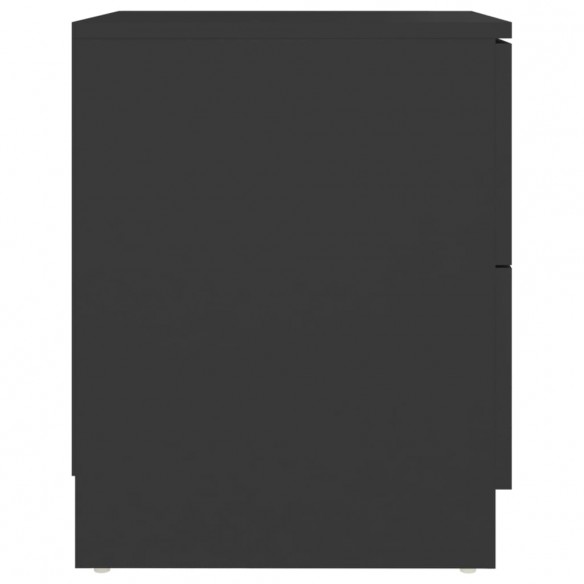 Table de chevet Noir 40x40x50 cm Aggloméré