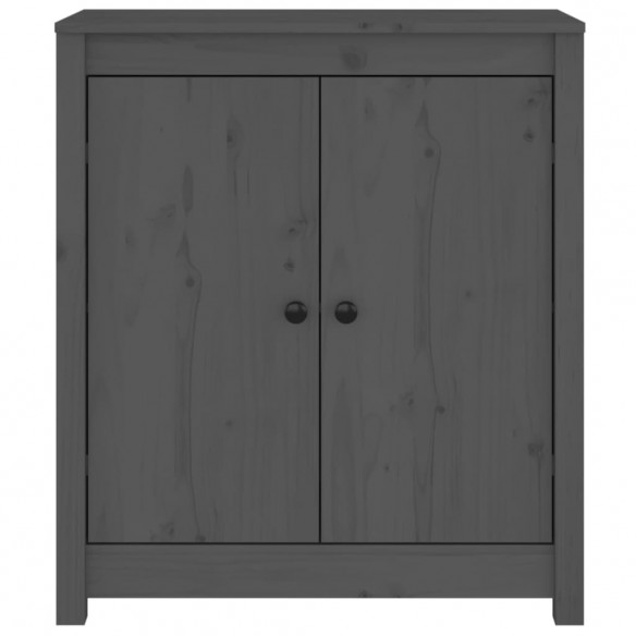 Buffet Gris 70x35x80 cm Bois massif de pin