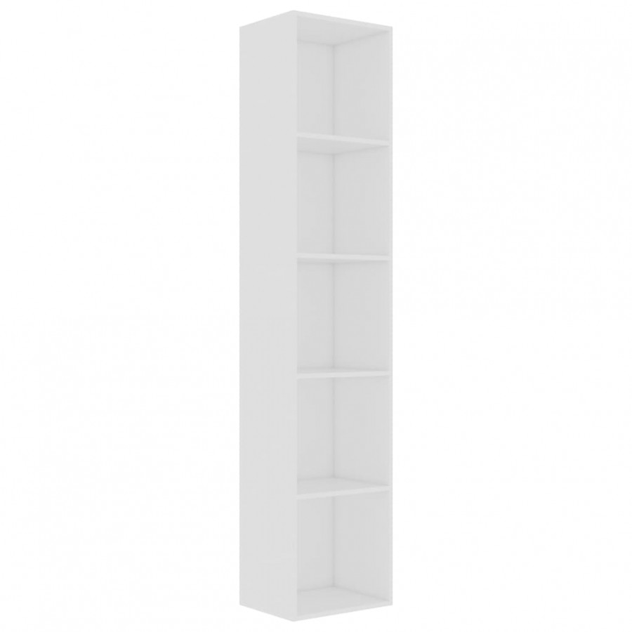 Bibliothèque Blanc 40x30x189 cm Aggloméré