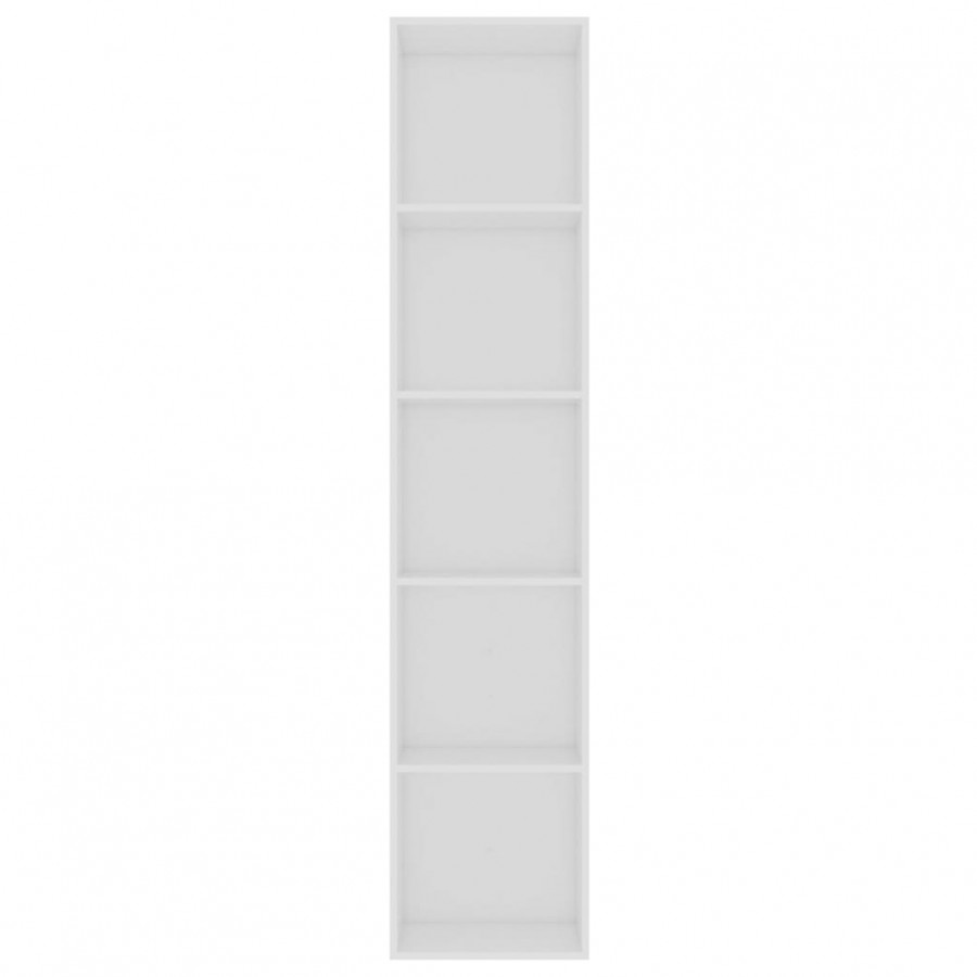 Bibliothèque Blanc 40x30x189 cm Aggloméré