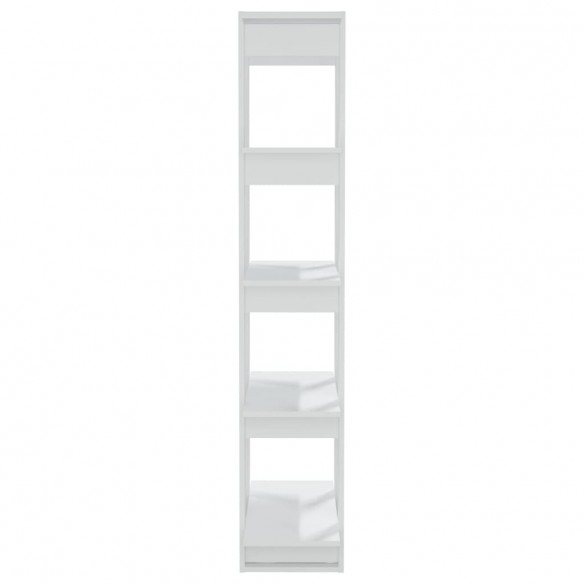 Bibliothèque/Séparateur de pièce Blanc 80x30x160 cm Aggloméré