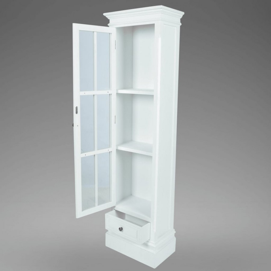 Meuble de bibliothèque avec 3 étagères Blanc Bois Meuble de bibliothèque avec 3 étagères Blanc Bois