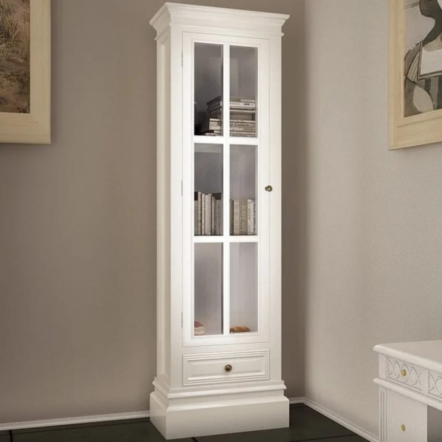 Meuble de bibliothèque avec 3 étagères Blanc Bois Meuble de bibliothèque avec 3 étagères Blanc Bois