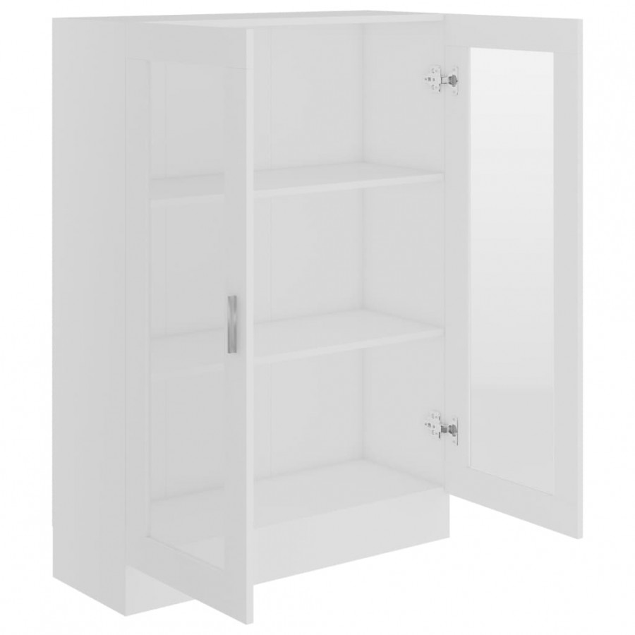 Armoire à vitrine Blanc 82,5x30,5x115 cm Aggloméré