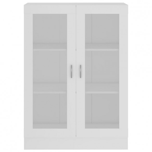Armoire à vitrine Blanc 82,5x30,5x115 cm Aggloméré
