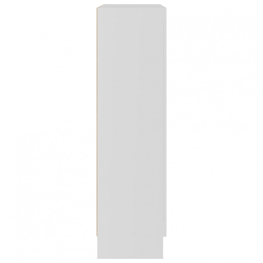 Armoire à vitrine Blanc 82,5x30,5x115 cm Aggloméré