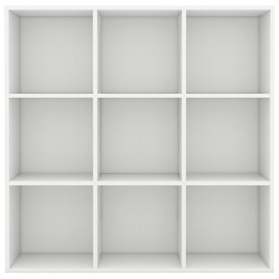 Bibliothèque Blanc 98x30x98 cm Aggloméré