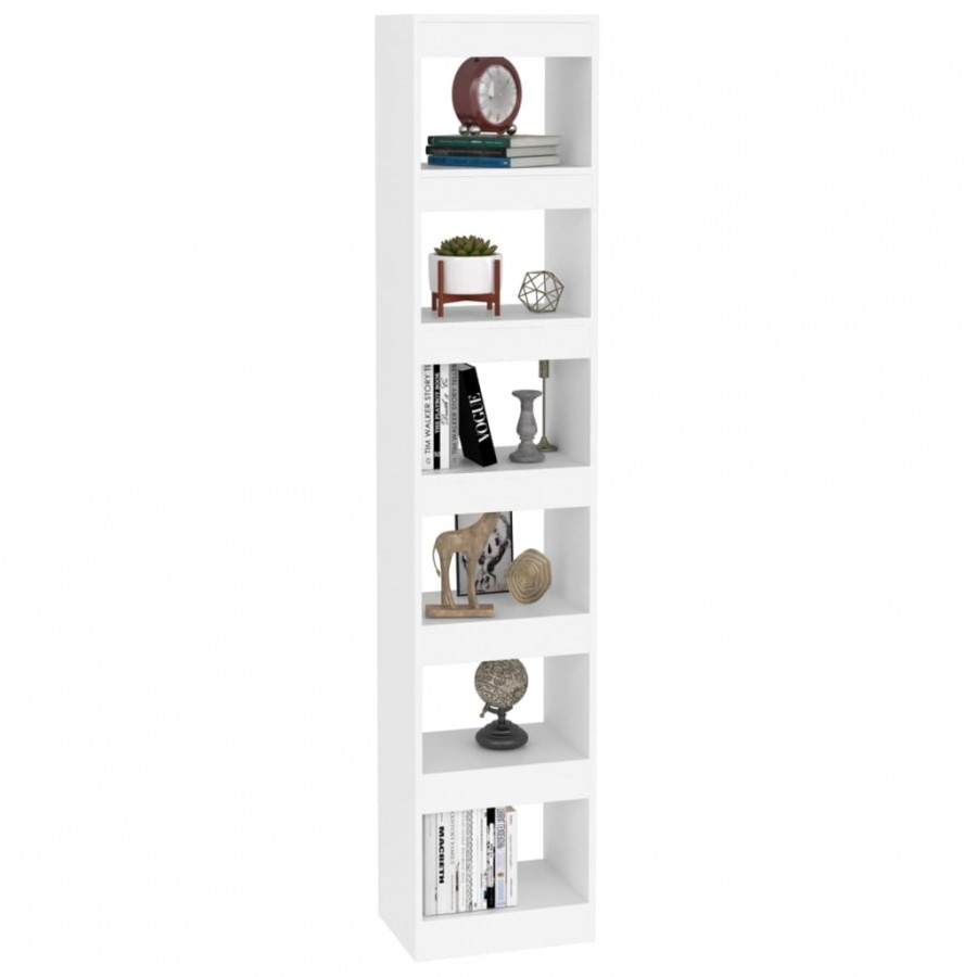 Bibliothèque/Séparateur de pièce Blanc 40x30x198 cm Bibliothèque/Séparateur de pièce Blanc 40x30x198 cm