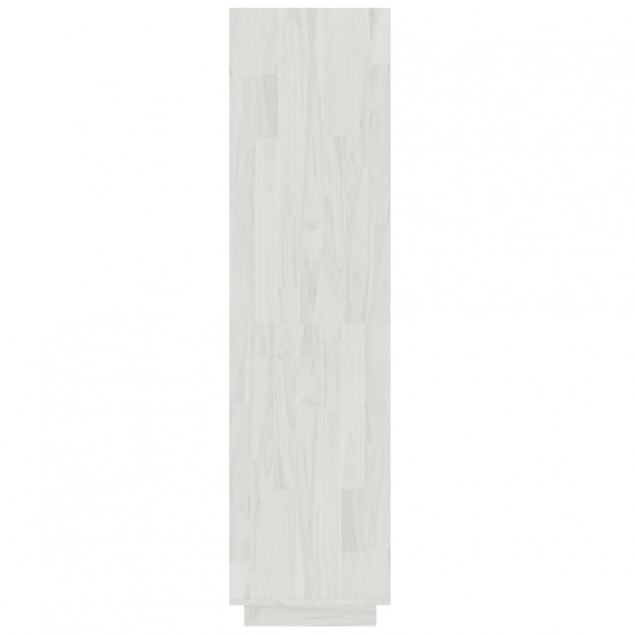 Bibliothèque/Séparateur de pièce Blanc 60x35x135 cm Pin massif