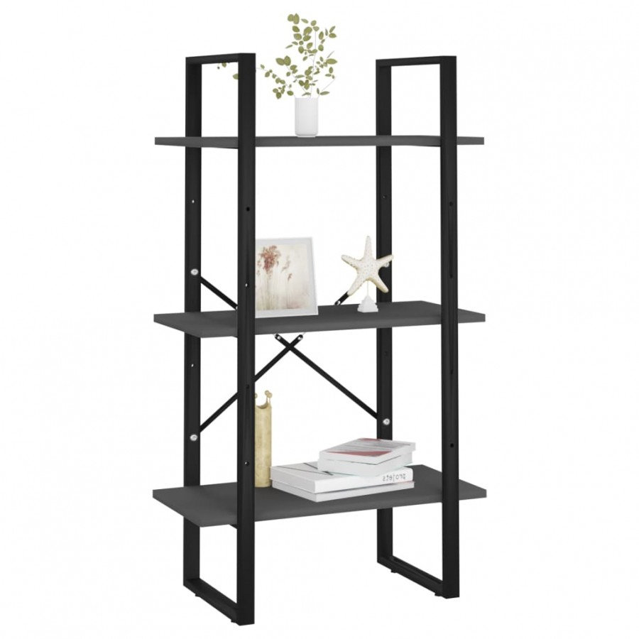 Étagère de rangement Gris 60x30x105 cm Aggloméré