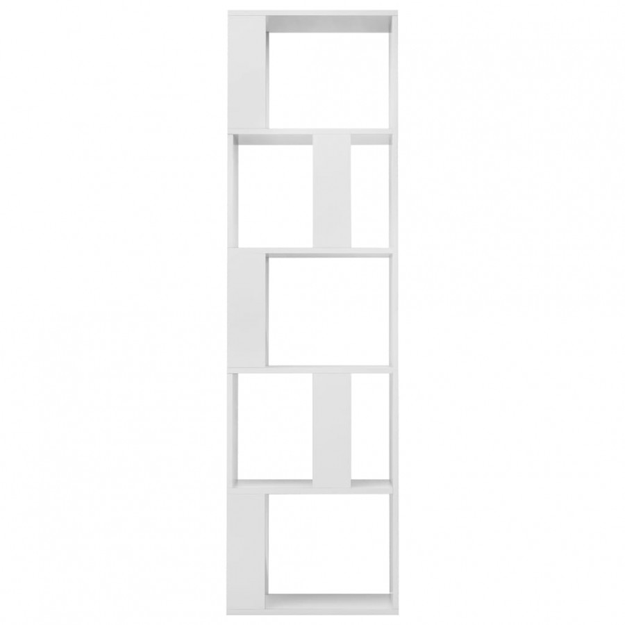 Bibliothèque/Séparateur de pièce Blanc brillant 45x24x159 cm