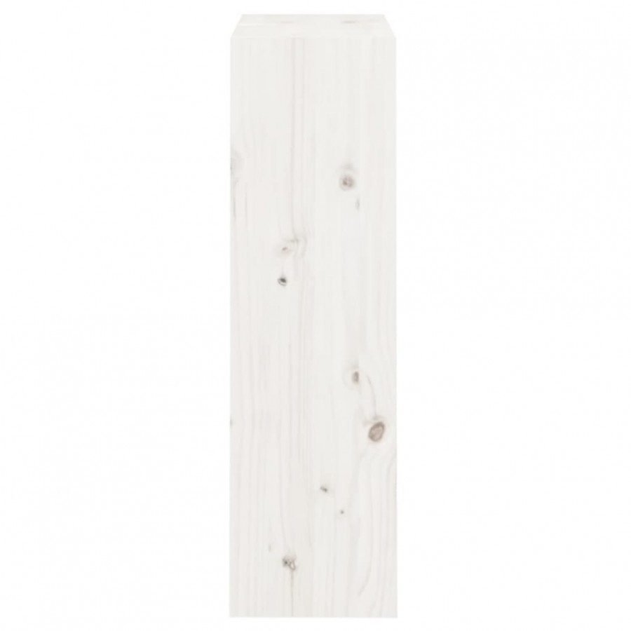 Bibliothèque/Séparateur de pièce Blanc 60x30x103,5cm Pin solide